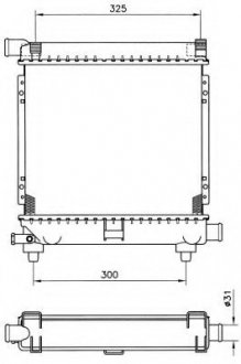 Радиатор системы охлаждения NRF 507662 (фото 1)