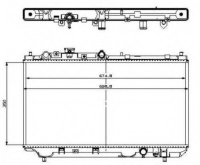 Радіатор NRF 509512