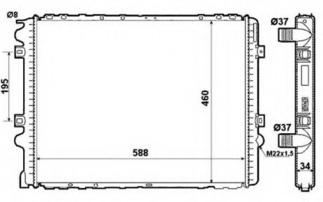 Радіатор NRF 509710