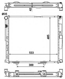 Радиатор системы охлаждения NRF 516572