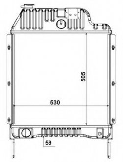 Радіатор системи охолодження NRF 52179