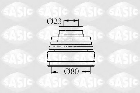 Комплект пылника приводного вала SASIC 9004630