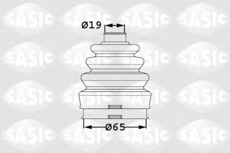 Комплект пылника приводного вала SASIC 1906007