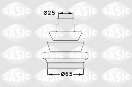 Комплект пылника приводного вала SASIC 1906035