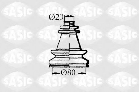 Комплект пильника приводного валу SASIC 4003454