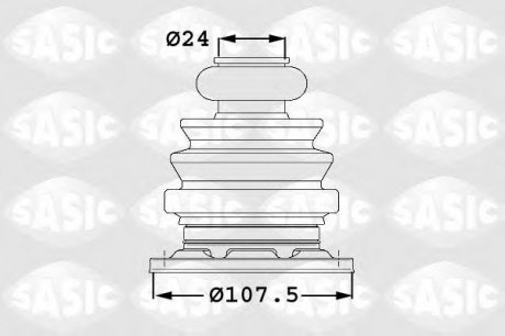 Комплект пылника приводного вала SASIC 1906003