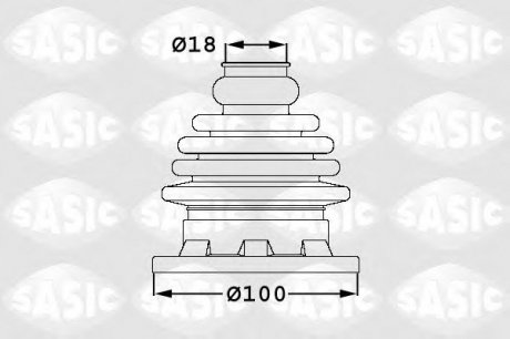 Комплект пылника приводного вала SASIC 1906034