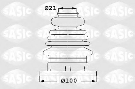 Комплект пылника приводного вала SASIC 1906002