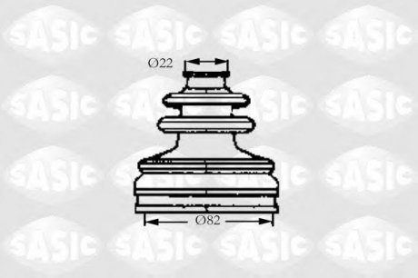 Комплект пылника приводного вала SASIC 4003467