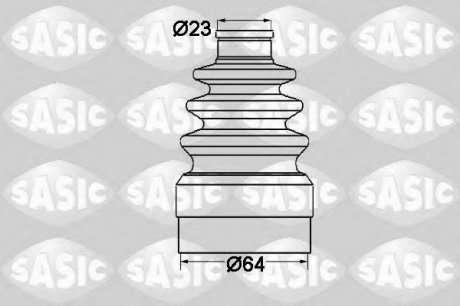 Комплект пылника приводного вала SASIC 1904011