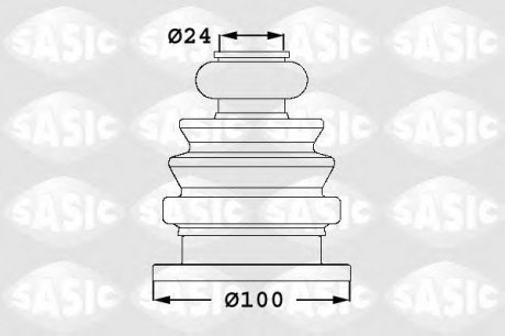 Комплект пылника приводного вала SASIC 1906022