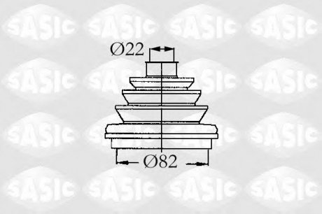 Комплект пильника приводного валу SASIC 9004683