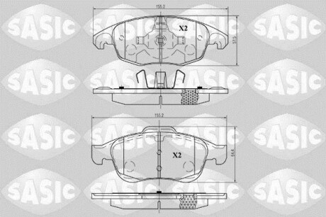 Тормозные колодки SASIC 6210009