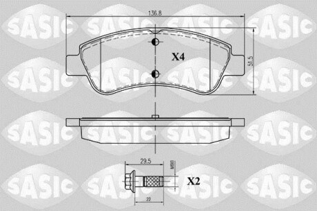 Тормозные колодки SASIC 6210012