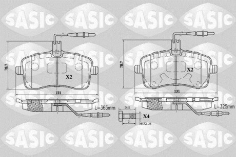 Гальмівні колодки SASIC 6210019