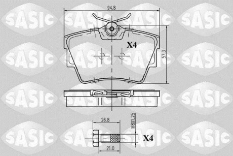 Гальмівні колодки SASIC 6214005