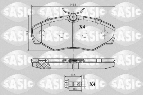 Тормозные колодки SASIC 6214007