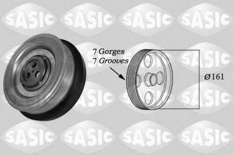 Ременной шкив коленчатого вала SASIC 2156057