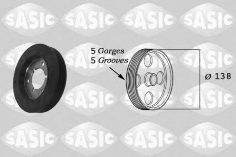 Ременной шкив коленчатого вала SASIC 2150009