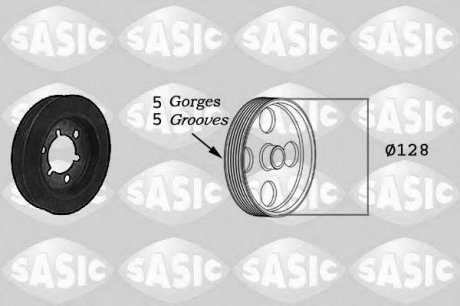 Ременной шкив коленчатого вала SASIC 2150025