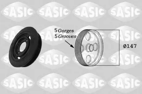 Ременной шкив коленчатого вала SASIC 2156009