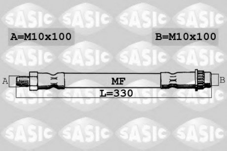 Гальмівний шланг SASIC SBH4091 (фото 1)