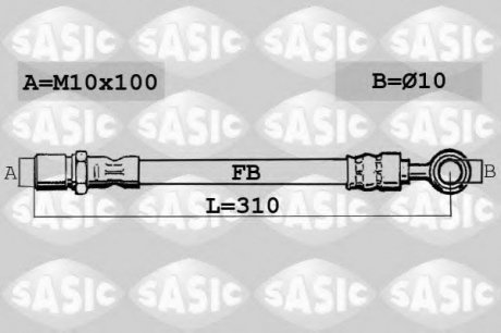 Тормозной шланг SASIC 6606109