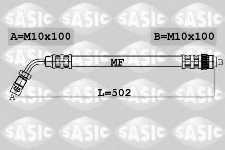 Тормозной шланг SASIC 6604017