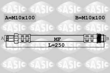 Тормозной шланг SASIC 6604037 (фото 1)