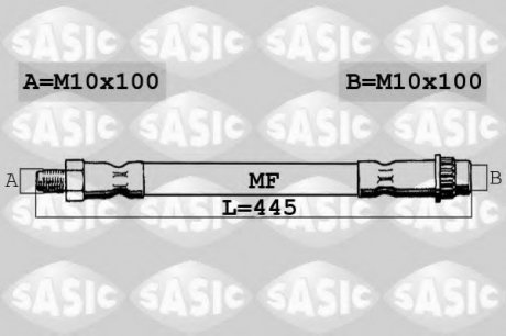 Тормозной шланг SASIC 6600031 (фото 1)