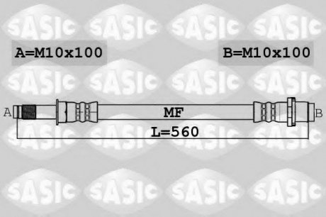 Гальмівний шланг SASIC 6606241 (фото 1)