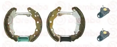 Kit&Fit (Барабанные тормозные колодки + рабочие тормозные цилиндры) BREMBO K54011