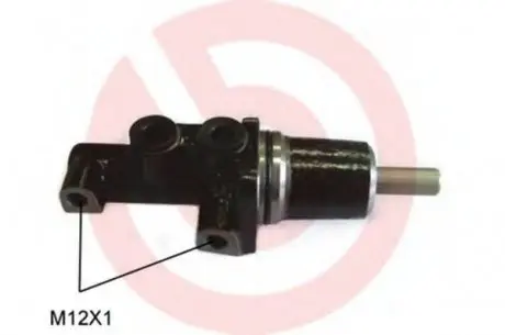 Гальмівний циліндр головний M50 033 BREMBO M50033