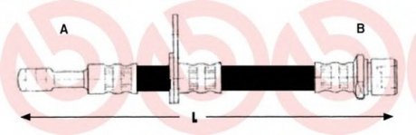 Тормозной шланг BREMBO T78028