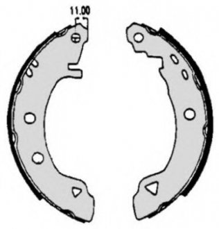 Гальмівні колодки барабанні S23 508 BREMBO S23508