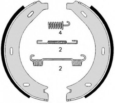 Гальмівні колодки барабанні S50 517 BREMBO S50517