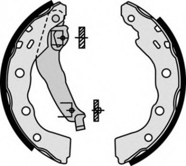 Гальмівні колодки барабанні S54 515 BREMBO S54515