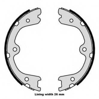 Гальмівні колодки барабанні S56 546 BREMBO S56546