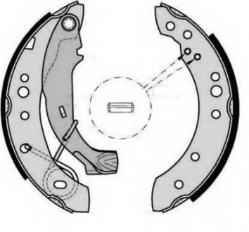 Гальмівні колодки барабанні S61 526 BREMBO S61526