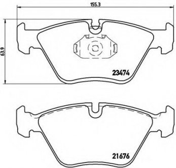 Гальмівні колодки дискові P06 042 BREMBO P06042