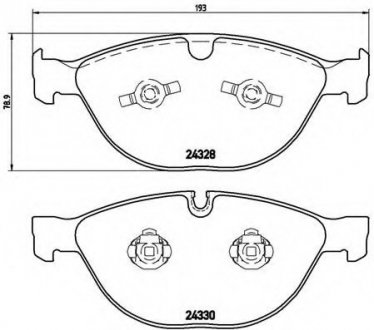 Тормозные колодки BREMBO P06066