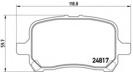 Тормозные колодки BREMBO P10014