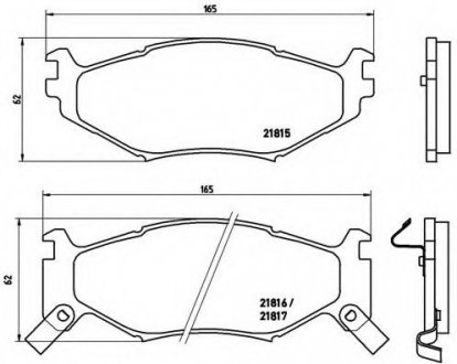 Тормозные колодки BREMBO P11007