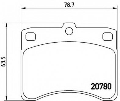 Гальмівні колодки дискові P16 003 BREMBO P16003