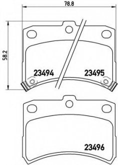 Гальмівні колодки дискові P16 009 BREMBO P16009