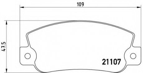 Гальмівні колодки дискові P23 032 BREMBO P23032