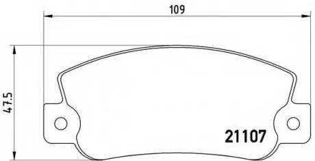 Тормозные колодки BREMBO P23032