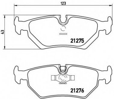 Гальмівні колодки дискові P23 062 BREMBO P23062