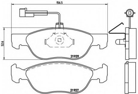 Гальмівні колодки дискові P23 071 BREMBO P23071