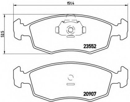 Гальмівні колодки дискові P23 079 BREMBO P23079